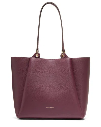 Cole Haan Midtown Medium Leather Tote In Black