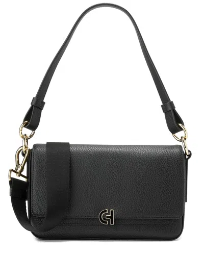 Cole Haan Mini Leather Shoulder Bag In Black