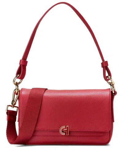Cole Haan Mini Leather Shoulder Bag In Red