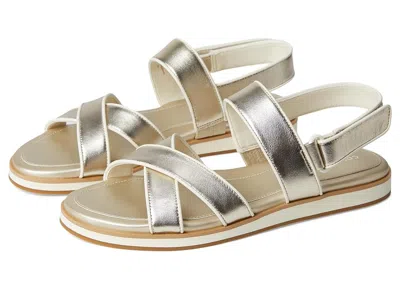 Cole Haan Mirabelle Crisscross Sandals In Gold