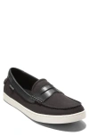 Cole Haan Nantucket 2.0 Penny Loafer In Black Canvas