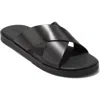 Cole Haan Nantucket Cross Strap Sandal In Black/black