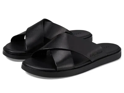 Cole Haan Nantucket Cross Strap Sandals In Black