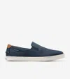 Cole Haan Nantucket Deck Slip-on In Navy Blazer Blue-ivory