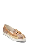 Cole Haan Nantucket Penny Loafer In Bali Striped Printed Canvas