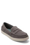 Cole Haan Nantucket Penny Loafer In Tornado Nubuck/ Ivory