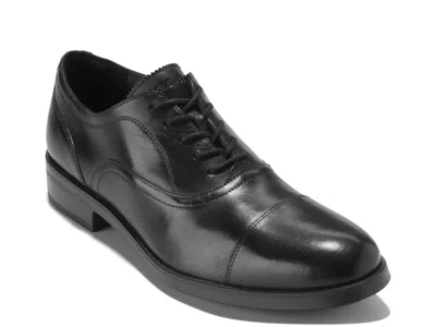 Cole Haan Newmark Grand Cap Toe Oxford In Black