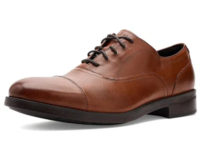 Cole Haan Newmark Grand Cap Toe Oxfords In Brown