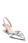 Cole Haan Women's Noella Bow Slingback Pumps In Silver Specchio