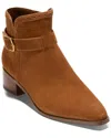 Cole Haan Norella Buckle Suede Boot In Brown