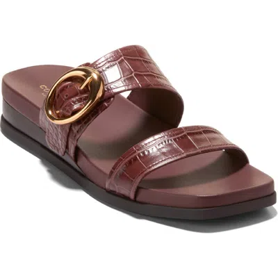 Cole Haan Oaklynn Wedge Sandal In Burgundy