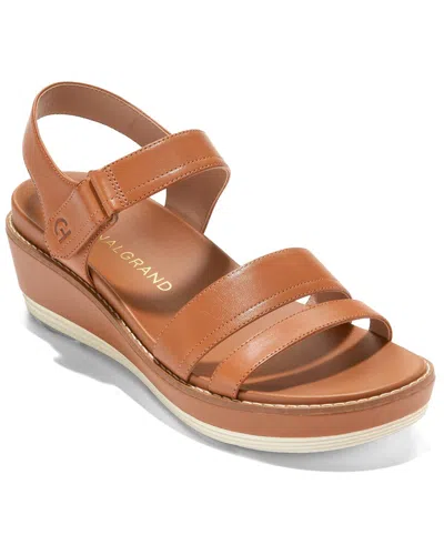 Cole Haan Originalgrand Peyton Flatform Wedge Sandal In Brown