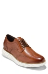 Cole Haan Zerogrand Remastered Wingtip Derby Sneaker In British Tan