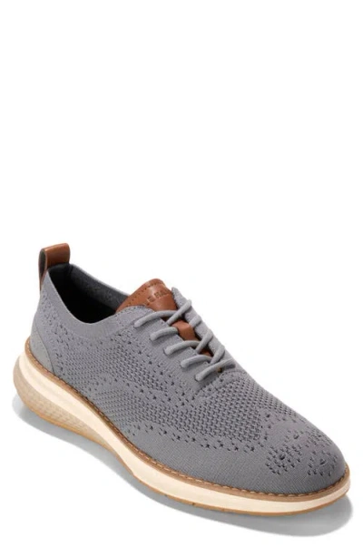 Cole Haan Original Grand Energyweave Stitchlite™ Oxford In Ironstone/british Tan/ivory