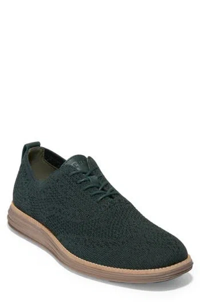Cole Haan Original Grand Shortwing Oxford In Scarab/black/ch Truffle