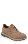 Cole Haan Original Grand Ultra Wingtip Derby In Ch Irish Coffee Nubuck/ch Oat