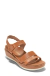 Cole Haan Originalgrand Peyton Flatform Wedge Sandal In Pecan/pecan