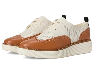 Cole Haan Originalgrand Platform Wing Tip Oxford In Brown