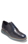 Cole Haan Originalgrand Wingtip Derby In Blue