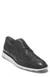 Cole Haan Originalgrand Wingtip Derby In Grey Pinstripe Bru
