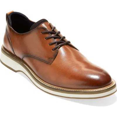 Cole Haan Osborn Plain Toe Derby In British Tan/ivory