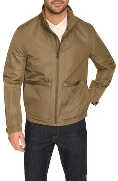 Cole Haan Packable Rain Jacket In Olive