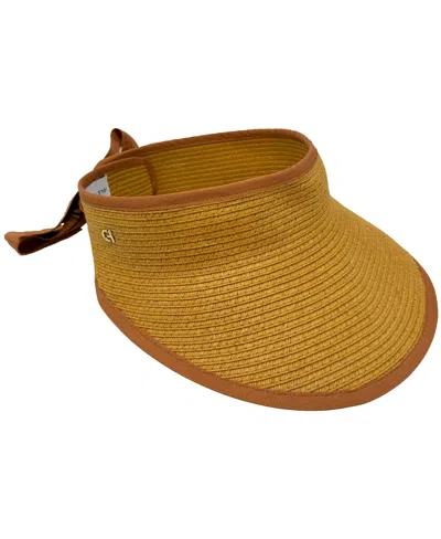 Cole Haan Packable Straw Visor Hat In Farro
