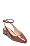 Cole Haan Paden Ankle Strap Slingback Pump In Brown