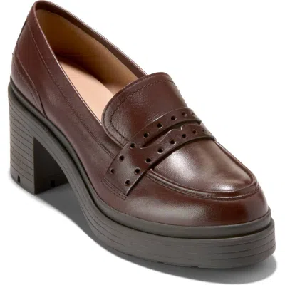 Cole Haan Paderma Penny Loafer Pump In Brown