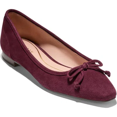 Cole Haan Paget Ballet Flats In Burgundy