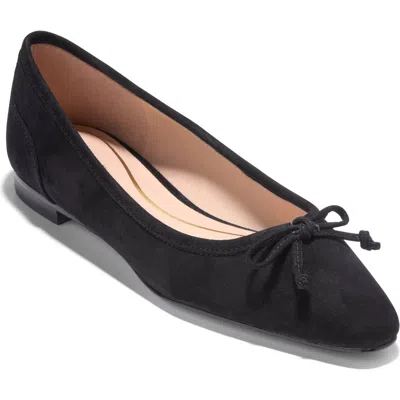 Cole Haan Paget Leather Ballet Flat In Black