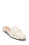 Cole Haan Pasha Mule In Ivory Leather/ivory Lizard