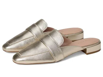 Cole Haan Pasha Mules In Gold