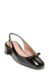 Cole Haan Patsy Bow Slingback Pump In Black