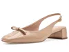 Cole Haan Patsy Bow Slingback Pumps High Heels Tuscan Sand Patent Leather: 6 B - Medium In Multi