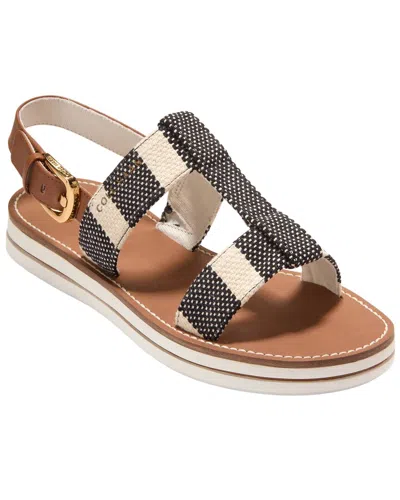 Cole Haan Pich Long Weekender Canvas Sandal In Multi