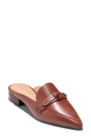Cole Haan Piper Bow Mule In Dark Cuoio Leather