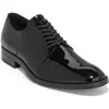 Cole Haan Men's Modern Essentials Lace Up Plain Toe Derby Dress Shoes In Black Patent