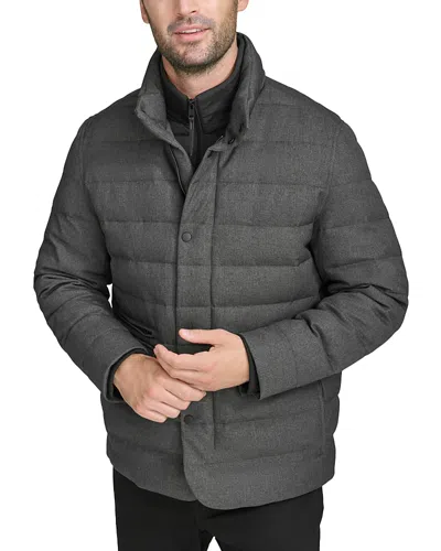 COLE HAAN PUFFER COAT WITH REMOVABLE BIB