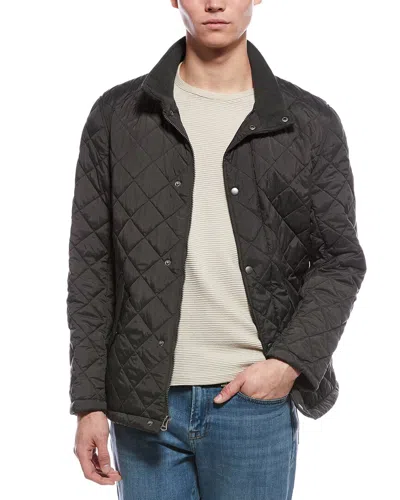 Cole Haan Quilted Barn Jacket In Black