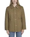 Cole Haan Honeycomb Quilted Jacket In Green