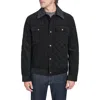Cole Haan Quilted Shirt Jacket In Black