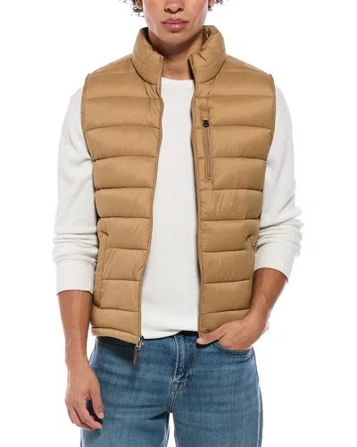 Cole Haan Quilted Vest In Brown