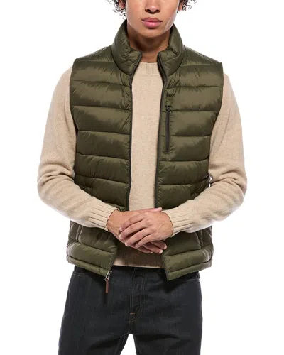 Cole Haan Quilted Vest In Green