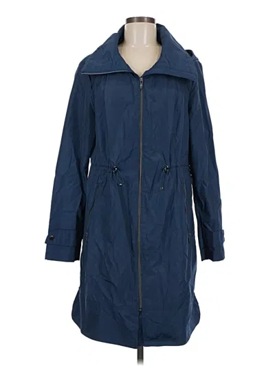 Pre-owned Cole Haan Raincoat In Blue