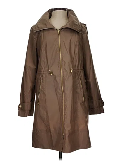 Pre-owned Cole Haan Raincoat In Brown