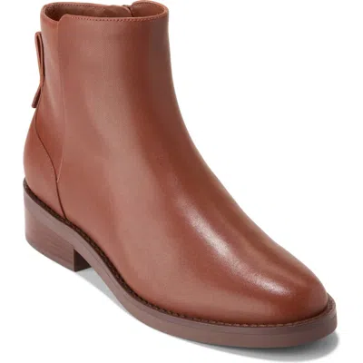 Cole Haan Ramona Waterproof Ankle Bootie In Chocolate Dark Cuio