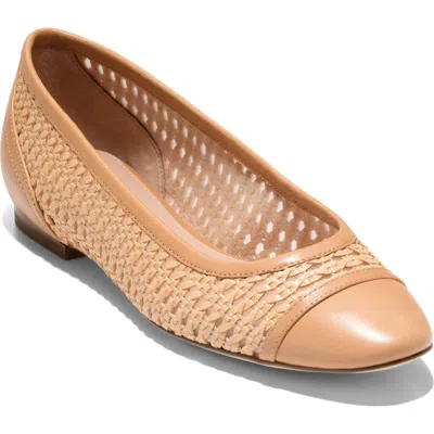 Cole Haan Raquelle Demi Wedge Ballet Flats In Neutral