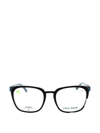 Cole Haan Rectangle-frame Glasses In Black