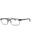 Cole Haan Rectangle-frame Glasses In Black